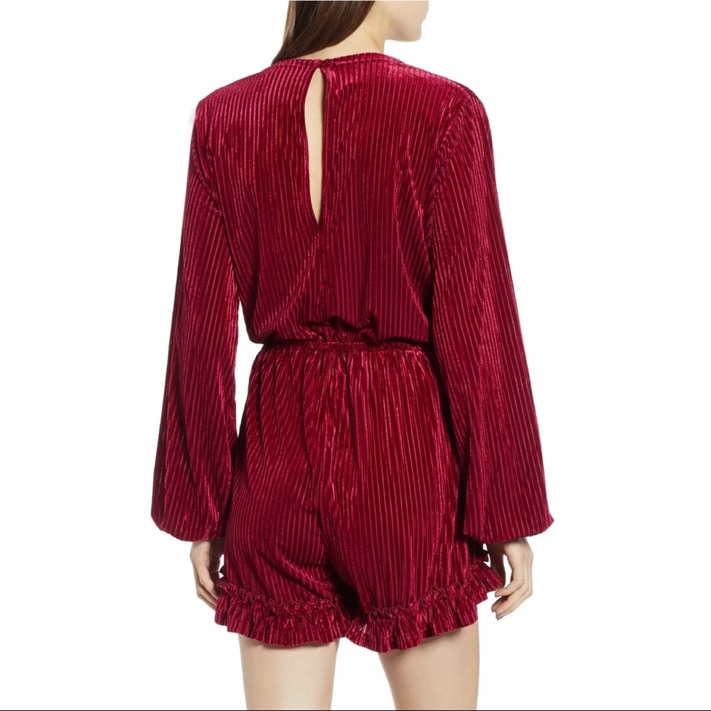 NEW THE FIFTH LABEL VELVET LONG SLEEVE ROMPER - Picture 7 of 11